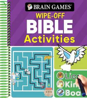 Brain Games Wipe-Off - Bible Activities (for Kids Ages 3-6) de Publications International Ltd