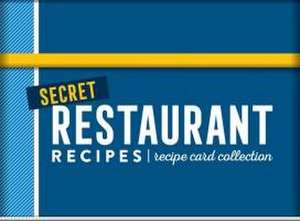 Secret Restaurant Recipes Recipe Card Collection Tin de Publications International Ltd