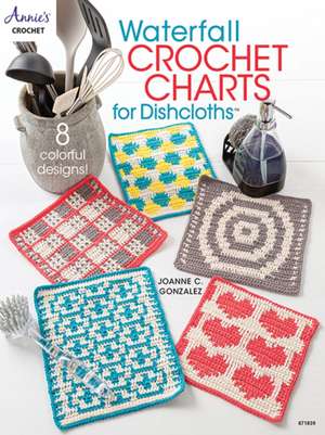 Waterfall Crochet Charts for Dishcloths de Joanne Gonzalez