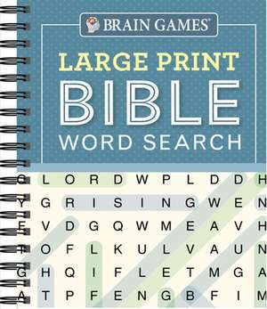 Brain Games - Large Print Bible Word Search (Blue) de Publications International Ltd