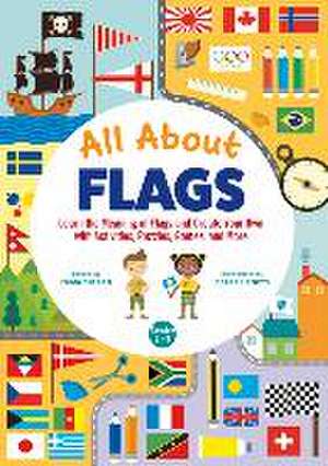 All about Flags Awesome Activity Book: Fun Facts, Mazes, Games, and Brain Teasers de Paola Misesti