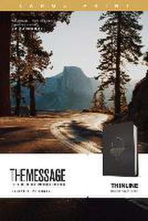 The Message Thinline, Large Print (Leather-Look, Desert Night Black) de Eugene H. Peterson