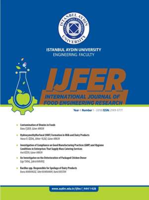 INTERNATIONAL JOURNAL OF FOOD ENGINEERING RESEARCH de Guner Arkun