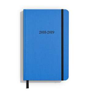 Shinola Planner: 2018-2019, 18 Month, Hard Linen, Cobalt Blue (5.25x8.25) de Shinola