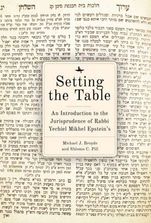 Setting the Table de Michael J. Broyde