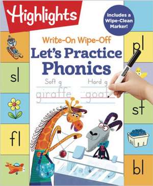 Write–On Wipe–Off Let′s Practice Phonics de Highlights