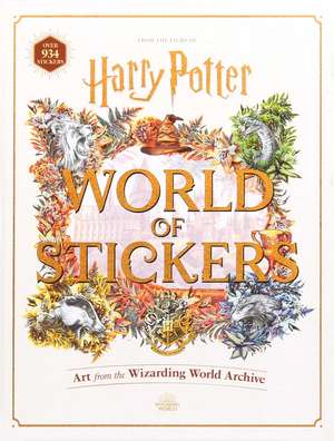 Harry Potter World of Stickers: Art from the Wizarding World Archive de Editors of Thunder Bay Press