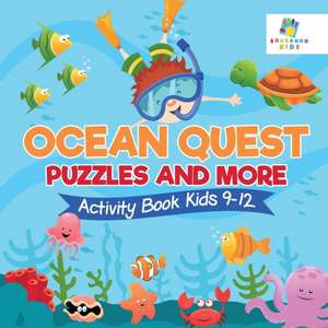 Ocean Quest Puzzles and More | Activity Book Kids 9-12 de Educando Kids