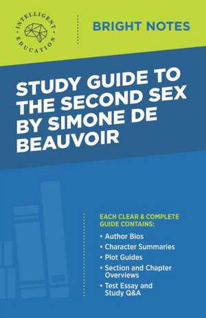 Study Guide to The Second Sex by Simone de Beauvoir