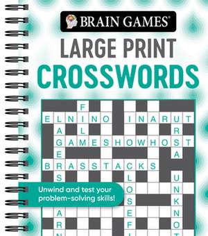 Brain Games - Large Print Crosswords (Swirls) de Publications International Ltd