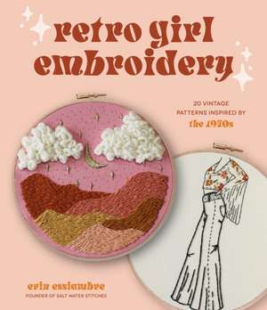 Retro Girl Embroidery de Erin Essiambre