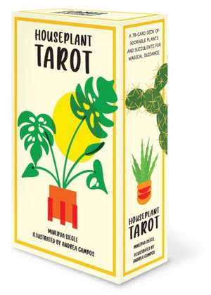 Houseplant Tarot: A 78-Card Deck of Adorable Plants and Succulents for Magical Guidance de Minerva Siegel