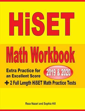 HiSET Math Workbook 2019 & 2020 de Reza Nazari