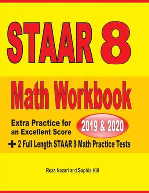 STAAR Grade 8 Math Workbook 2019 & 2020 de Reza Nazari