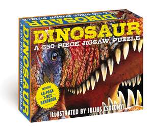 Dinosaurs: 550-Piece Jigsaw Puzzle and Book: A 550-Piece Family Jigsaw Puzzle Featuring the T-Rex Handbook! de Julius Csotonyi