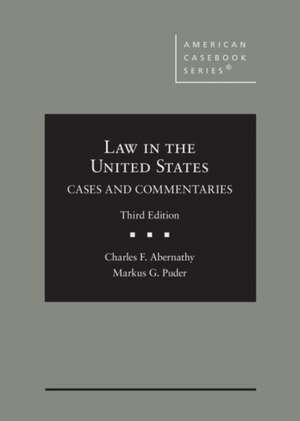 Law in the United States de Markus G. Puder