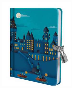 Harry Potter: Hogwarts Castle at Night Lock and Key Diary de Insight Editions