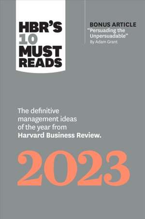 Hbr's 10 Must Reads 2023 de Harvard Business Review