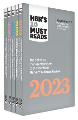 5 Years of Must Reads from Hbr: 2023 Edition (5 Books) de Harvard Business Review