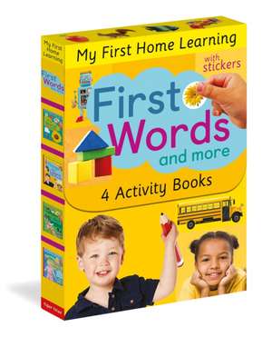 First Words and More: 4 Activity Book Boxed Set with Stickers de Tiger Tales