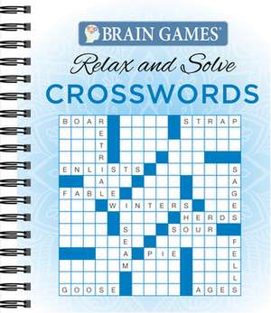 Brain Games Relax N Solve Crosswords de Ltd Publications International