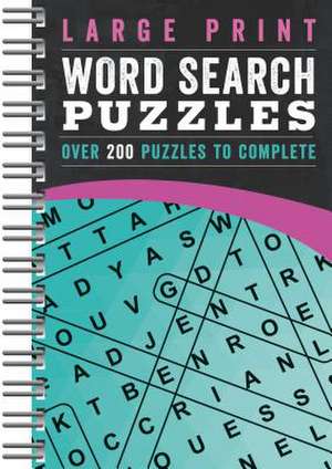 Large Print Word Search Puzzles Teal de Parragon Books