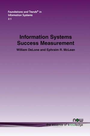 Information Systems Success Measurement de William H. Delone