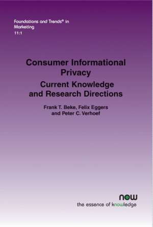 Consumer Informational Privacy de Frank T. Beke