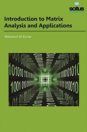 Introduction to Matrix Analysis and Applications de Mohamed Ali Karim