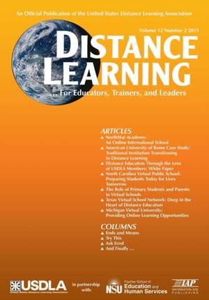 Distance Learning Magazine, Volume 12, Issue 2, 2015 de Charles Schlosser