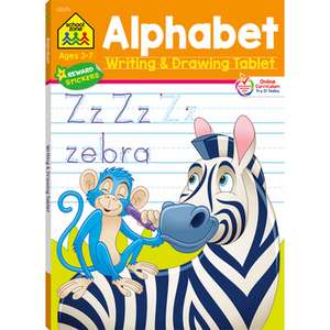 School Zone Alphabet Writing & Drawing Tablet Workbook de School Zone