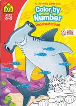 School Zone Color by Number Underwater Fun Workbook de School Zone