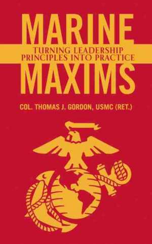 Marine Maxims de Peter Gordon