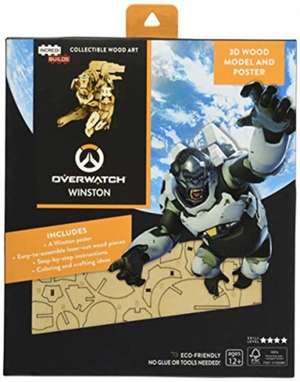 IncrediBuilds: Overwatch: Winston 3D Wood Model and Poster de Insight Editions