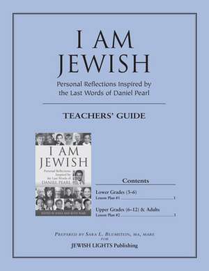 I Am Jewish Teacher's Guide de Jewish Lights Publishing