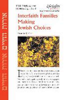 Intfth Families Making Jwsh Choice-12 Pk de Jewish Lights Publishing