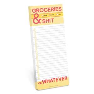 Knock Knock Groceries and Shit Make-a-List Pads de Knock Knock