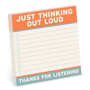 Knock Knock Thinking Out Loud Sticky Notes (4 x 4-inches) de Knock Knock