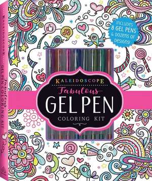 Kaleidoscope: Fabulous Gel Pen Coloring Kit de Editors of Silver Dolphin Books