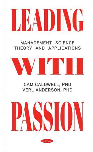 Leading with Passion de Verl Anderson PhD