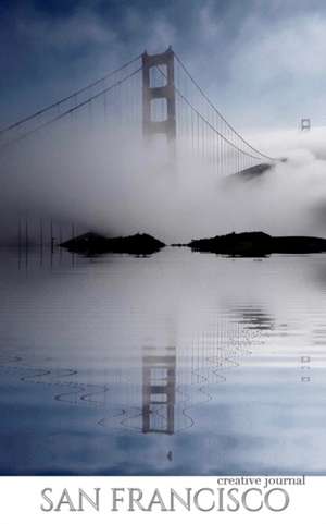 San Francisco stunning golden gate bridge reflections Blank white page Creative Journal de Michael Huhn