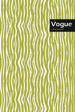 Vogue Lifestyle, Animal Print, Write-in Notebook, Dotted Lines, Wide Ruled, Medium Size 6 x 9 Inch, 144 Sheets (Beige) de Design