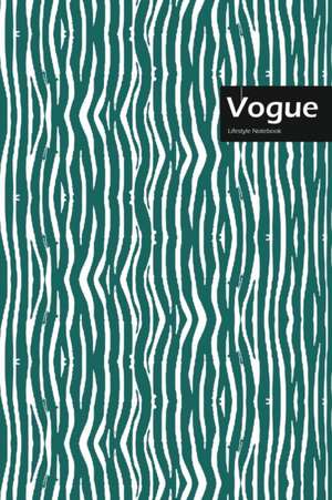 Vogue Lifestyle, Animal Print, Write-in Notebook, Dotted Lines, Wide Ruled, Size 6 x 9 Inch, 144 Sheets (Olive Green) de Design