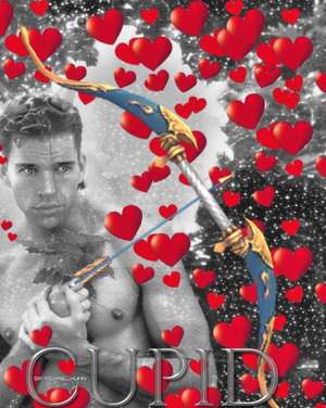 cupid Valentine's mega blank coloring book de Michael Huhn