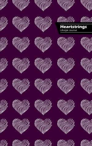 Heartstrings Lifestyle Journal, Blank Notebook, Dotted Lines, 288 Pages, Wide Ruled, 6" x 9" (A5) Hardcover (Purple) de Design