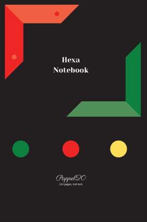 Hexa Notebook | Black Cover | 6x9 de Pappel20