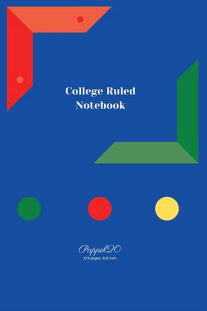 College Ruled Notebook |Blue Cover de Pappel20