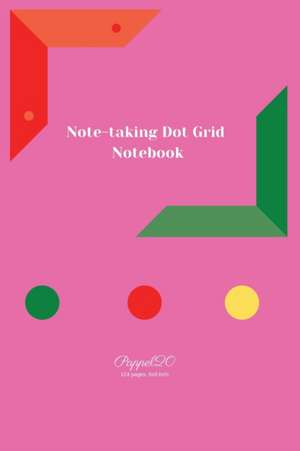 Note-taking dot grit Notebook| Pink Cover |6x9 de Pappel20