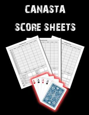 Canasta Score Sheets de Prolunis