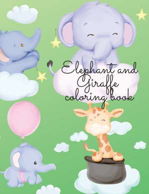 Elephant and Zebra coloring book de Cristie Dozaz